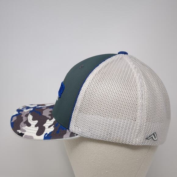 Charger Football Fitted Mesh Back Trucker Hat Multicolor Medium Camo - Picture 3 of 9